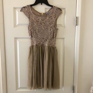 Semi-sheer mini dress